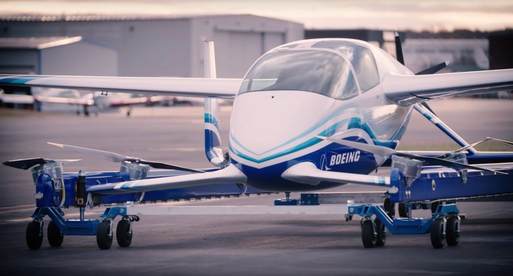 Boeing hace pruebas con avion electrico