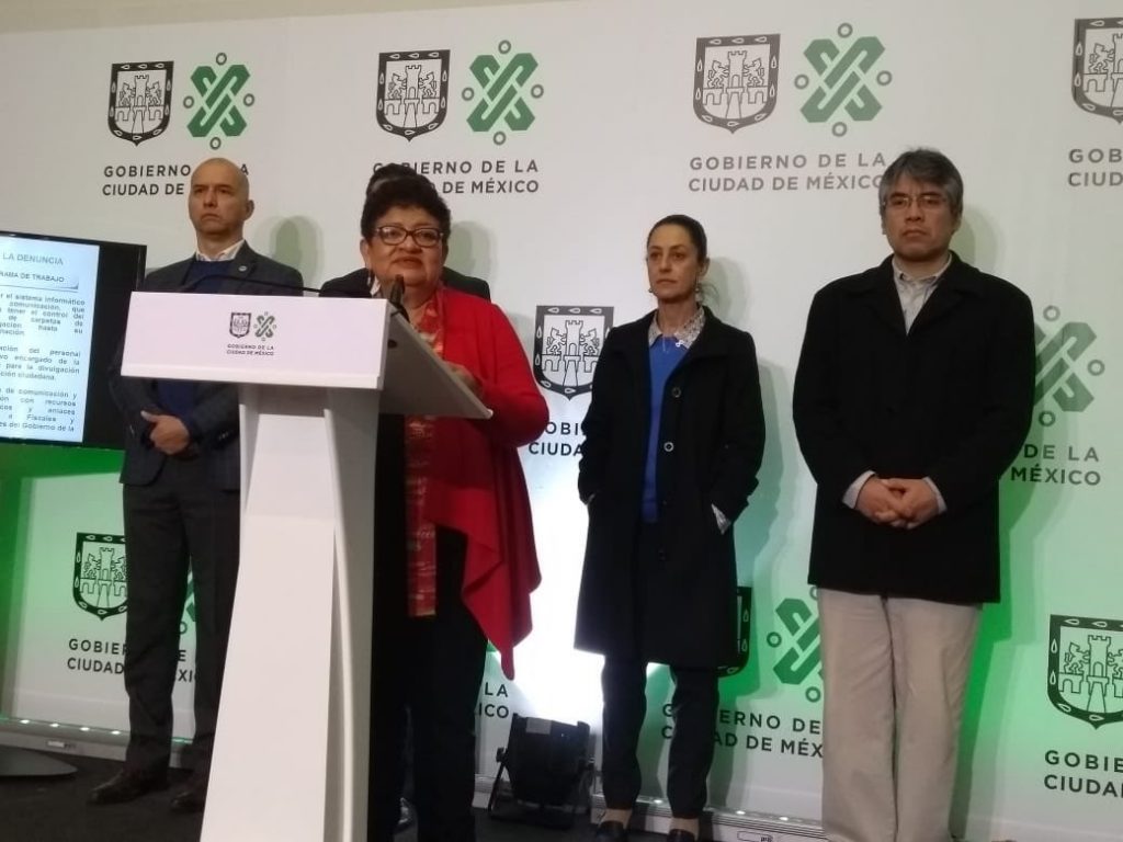 CDMX Gobierno de la Ciudad de México extorsión Claudia Sheinbaum