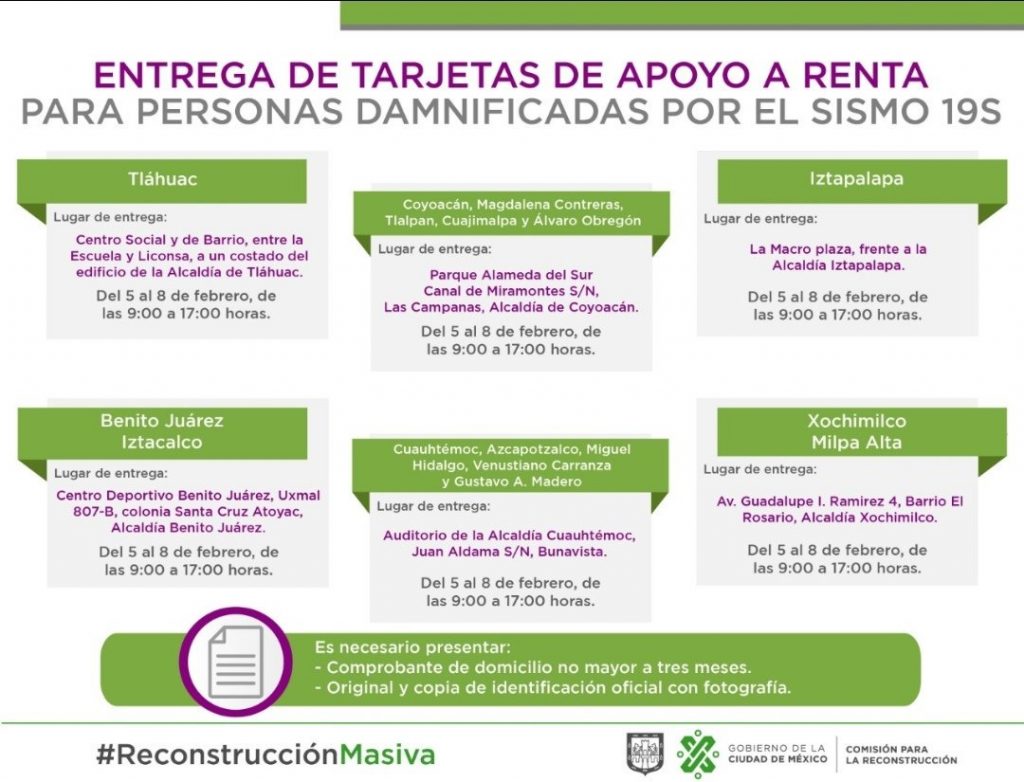 sismo Ciudad de México Comisión para la Reconstrucción